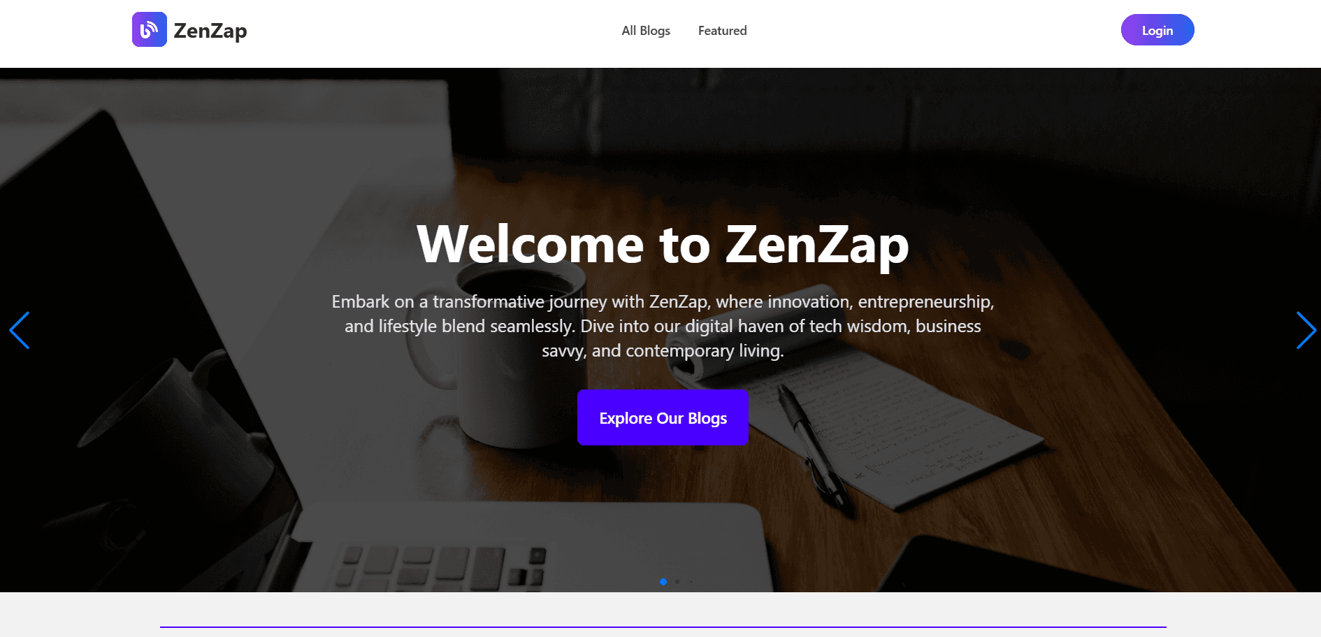 Zenzep - Blogs Website