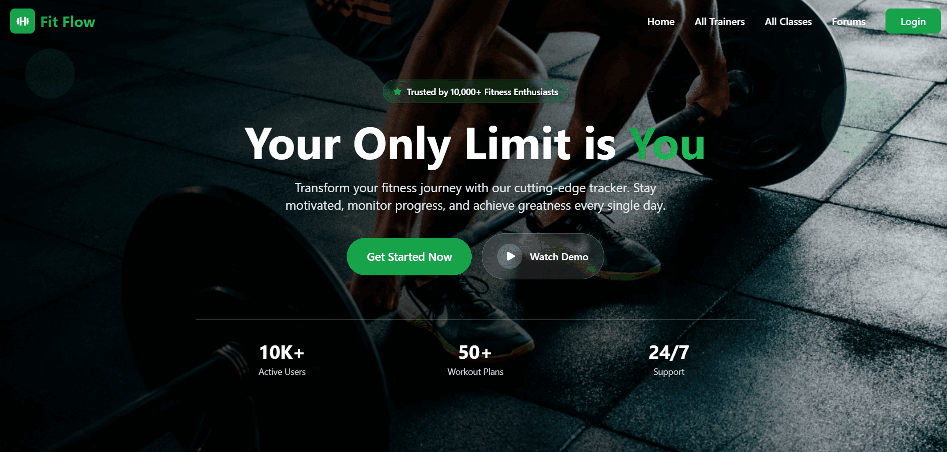 Fitflow - Fitness Website